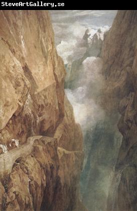 Joseph Mallord William Turner The passage of Mount St.Gothard,taken from the centre of the Teufels Broch Switzerland (mk31)